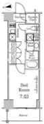レジディア千駄木 402 間取り図