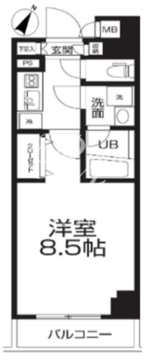 ラクラス押上 302 間取り図