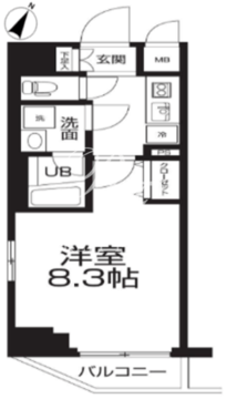 ラクラス押上 201 間取り図