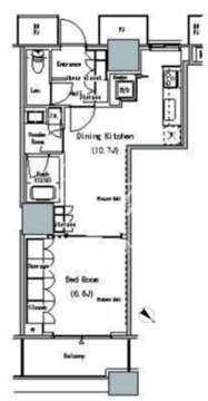 ザ東京タワーズミッドタワー 1231 間取り図