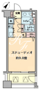 カスタリア水天宮 206 間取り図