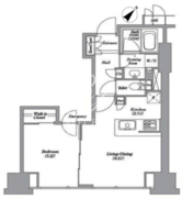 レキシントンスクエア白金高輪 2002 間取り図