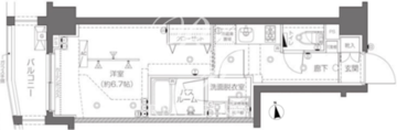 ズーム大塚 206 間取り図