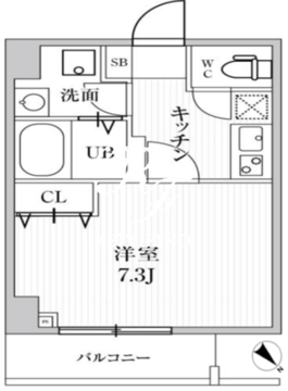 オルタナ池袋イースト 602 間取り図