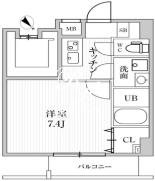 オルタナ池袋イースト 803 間取り図