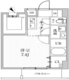 オルタナ池袋イースト 803 間取り図