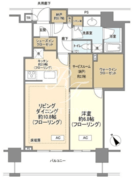 ブリリアザタワー東京八重洲アベニュー 2411 間取り図