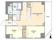 オーキッドレジデンス戸越公園 801 間取り図