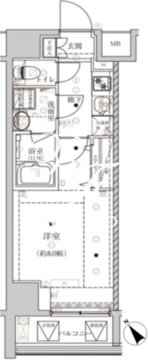 ベルシード上野松が谷 802 間取り図