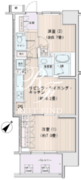 エスティメゾン豊洲レジデンス C-1410 間取り図