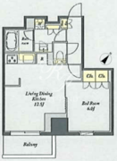 プライムメゾン湯島 209 間取り図
