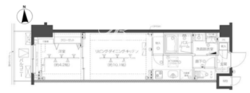 ズーム高田馬場ウエスト 207 間取り図