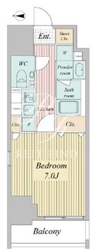 スタンズ大島 401 間取り図