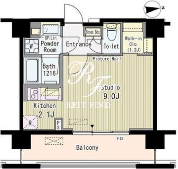 ルーエ渋谷神山町 502 間取り図