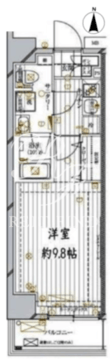 レガリス錦糸町 503 間取り図