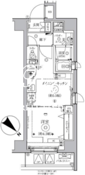 オルタナ王子飛鳥山 701 間取り図