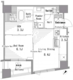 パークアクシス日本橋浜町 1201 間取り図