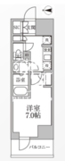 レジディア新御徒町2 611 間取り図