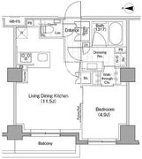 ザ・パークハビオ新宿 329 間取り図