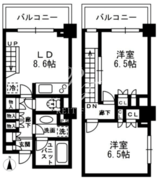 レジディア中落合 C502 間取り図