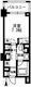 レジディア中落合 B306 間取り図