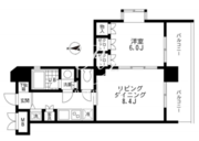 レジディア文京本郷 206 間取り図