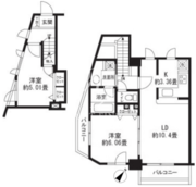 レジディア三軒茶屋2 701 間取り図