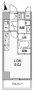 オルタナ住吉 405 間取り図