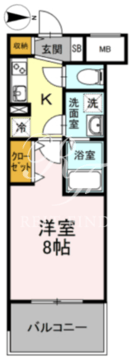 D-room早稲田 907 間取り図