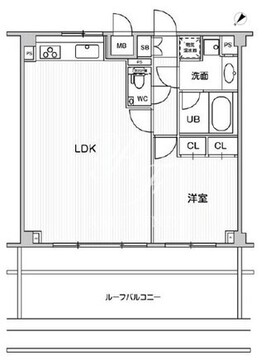 六本木デュープレックスエムズ 602 間取り図