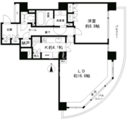リバーポイントタワー 1305 間取り図