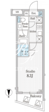 オークスクエア本郷 504 間取り図