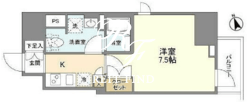 シェフルール新御徒町2 602 間取り図