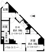 グランド三軒茶屋ウエスト 301 間取り図