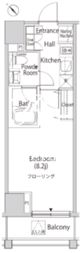 カーサスプレンディッド麻布仙台坂 1002 間取り図