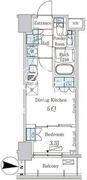 パークアクシス錦糸町ウエスト 507 間取り図
