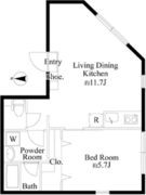 アラート銀座イースト 201 間取り図