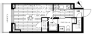 グランドコンシェルジュ六本木 504 間取り図