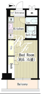 協和高輪マンション 902 間取り図