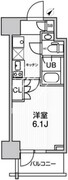 JMFレジデンス北品川 1204 間取り図