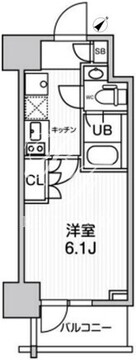 JMFレジデンス北品川 1204 間取り図
