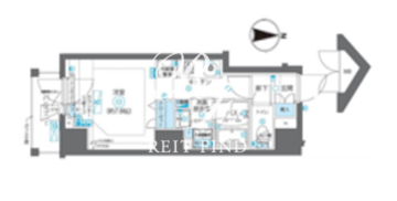 ズーム新宿下落合 1002 間取り図