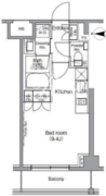 ディームス麻布狸穴町 416 間取り図