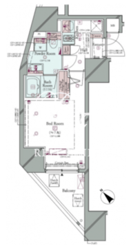 コンシェリア後楽園ヒルトップスクエア 503 間取り図