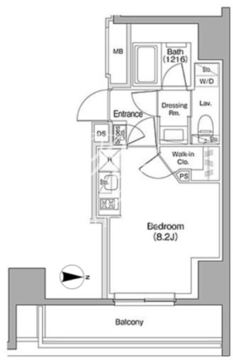 ザ・パークハビオ赤羽 304 間取り図