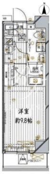 レガリス錦糸町 802 間取り図