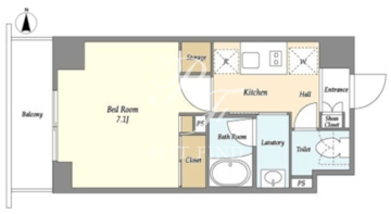 バウスフラッツ住吉 603 間取り図