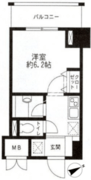 レジディア東品川 509 間取り図