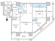 セルリアンホームズ勝どき 304 間取り図