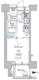 ミリアレジデンス新宿御苑 1304 間取り図